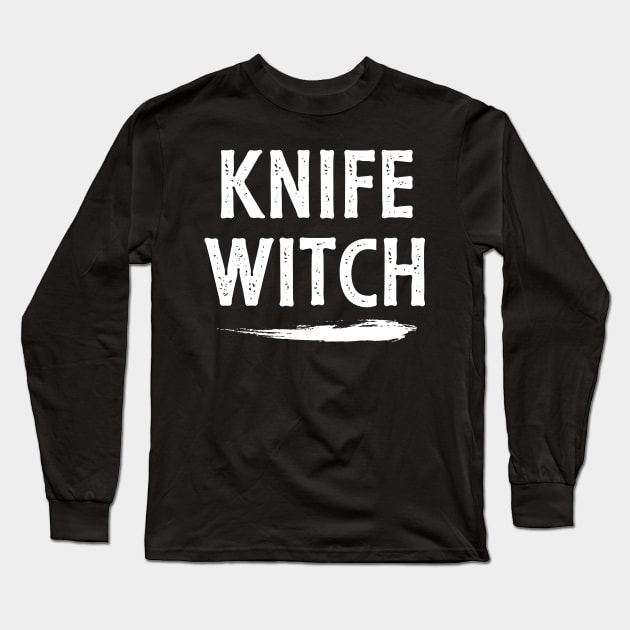 Knife Witch Long Sleeve T-Shirt by Nice Surprise